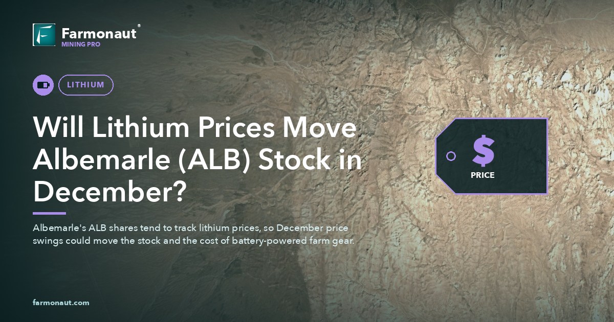 Will Lithium Prices Affect Alb Stock In December? 5 Will Lithium Prices Move Albemarle (Alb) Stock In December?