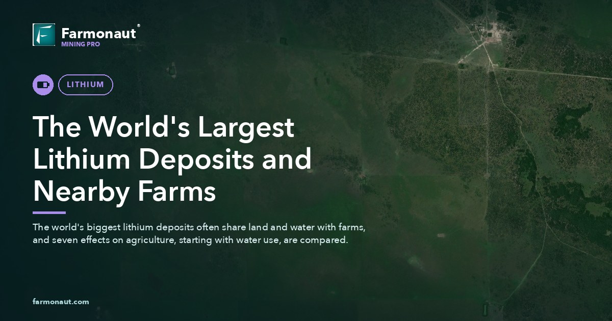 The World'S Largest Lithium Deposits And Nearby Farms