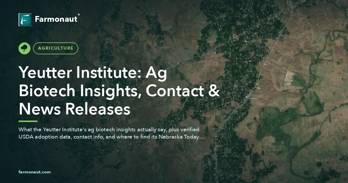 Yeutter Institute: Ag Biotech Insights, Contact &Amp; News Releases
