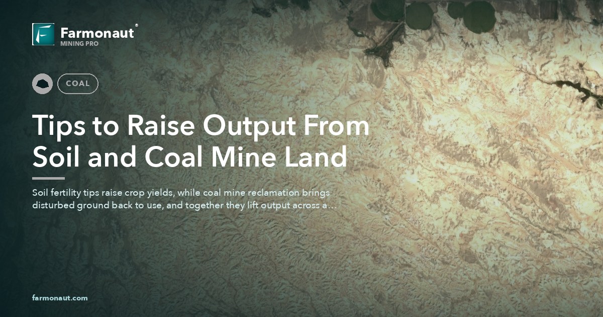 Tips To Raise Output From Soil And Coal Mine Land