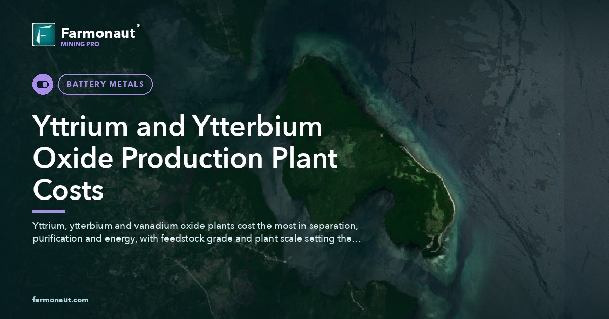 Yttrium And Ytterbium Oxide Production Plant Costs