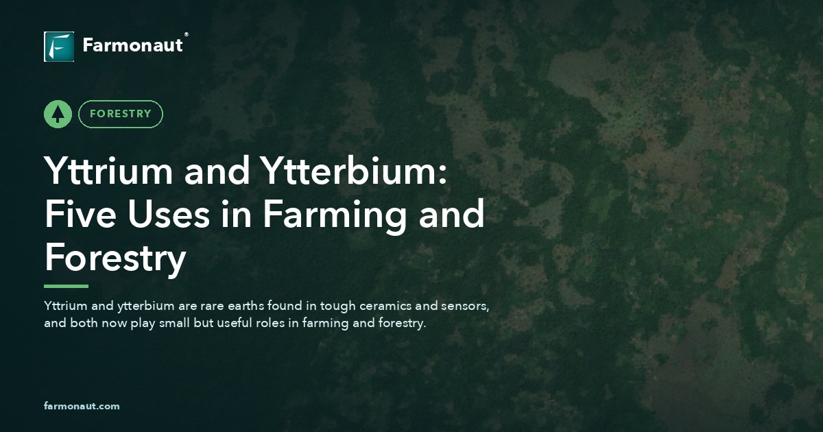 Yttrium And Ytterbium: Five Uses In Farming And Forestry
