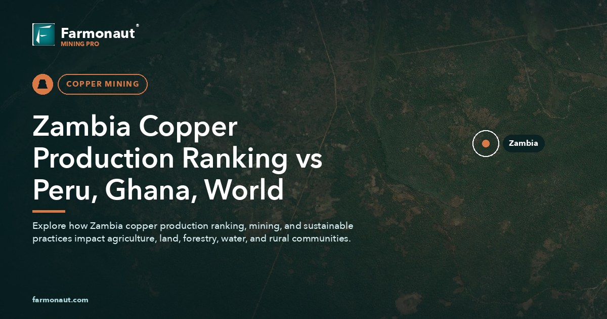 Zambia Copper Production Ranking Vs Peru, Ghana, World