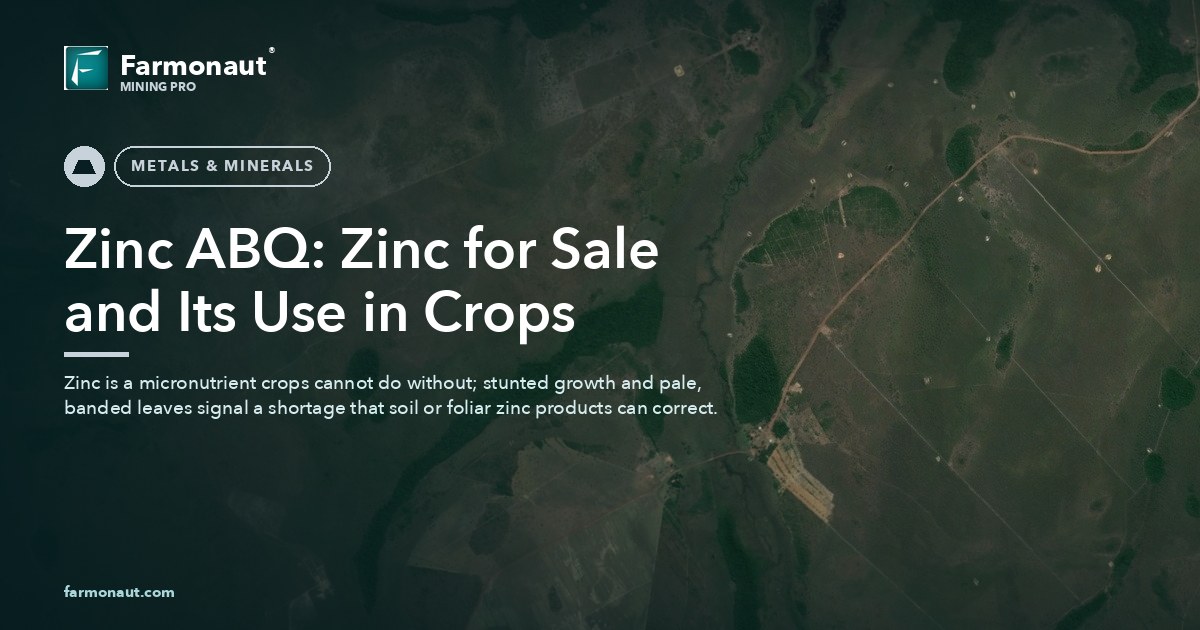 Zinc Abq: Zinc For Sale And Its Use In Crops