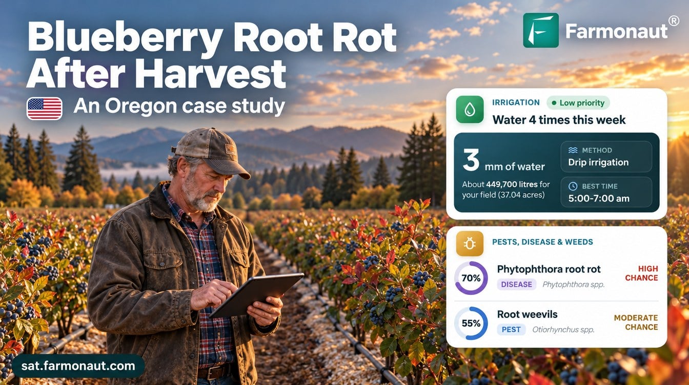 Blueberry Root Rot After Harvest: An Oregon Case Study 1 Blueberry Root Rot After Harvest: An Oregon Case Study, With Irrigation And Phytophthora Risk Advisory Cards