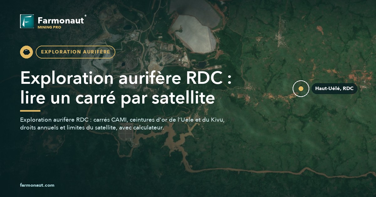 Exploration Aurifère Rdc : Lire Un Carré Par Satellite