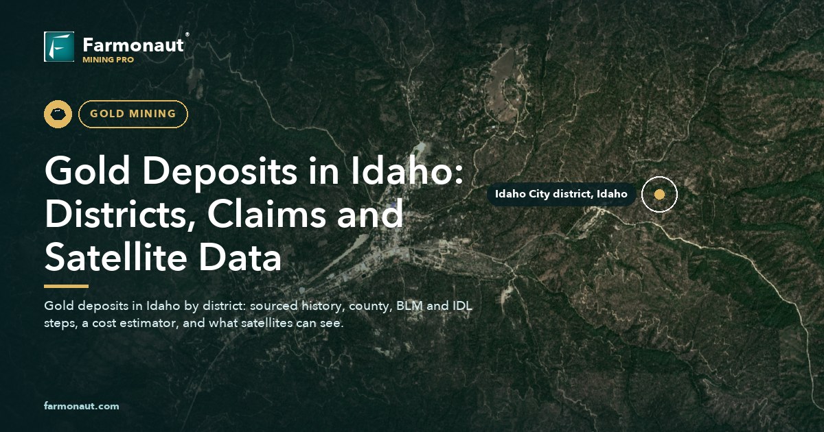 Gold Deposits In Idaho: Districts, Claims And Satellite Data