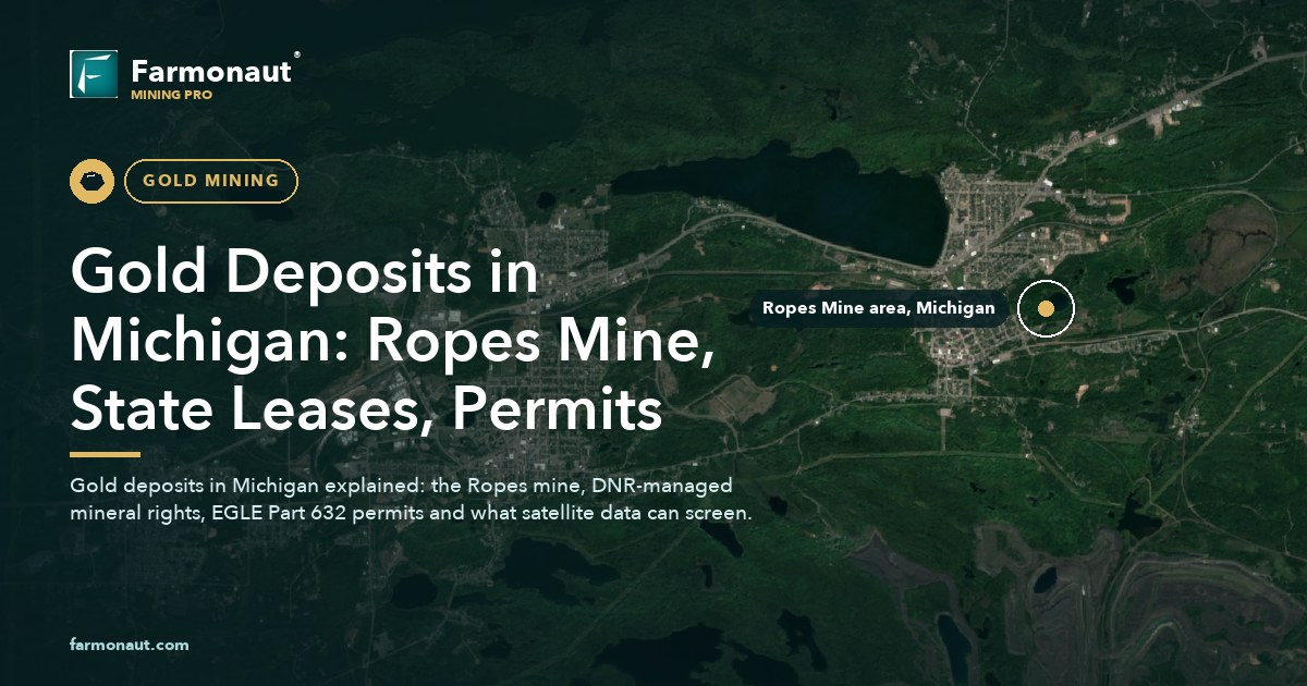 Gold Deposits In Michigan: Ropes Mine, State Leases, Permits