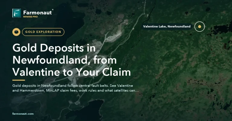 Gold Deposits In Newfoundland Valentine Claims Satellite 1