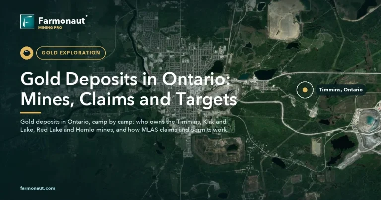 Gold Deposits In Ontario Mines Claims Satellite Targets 2