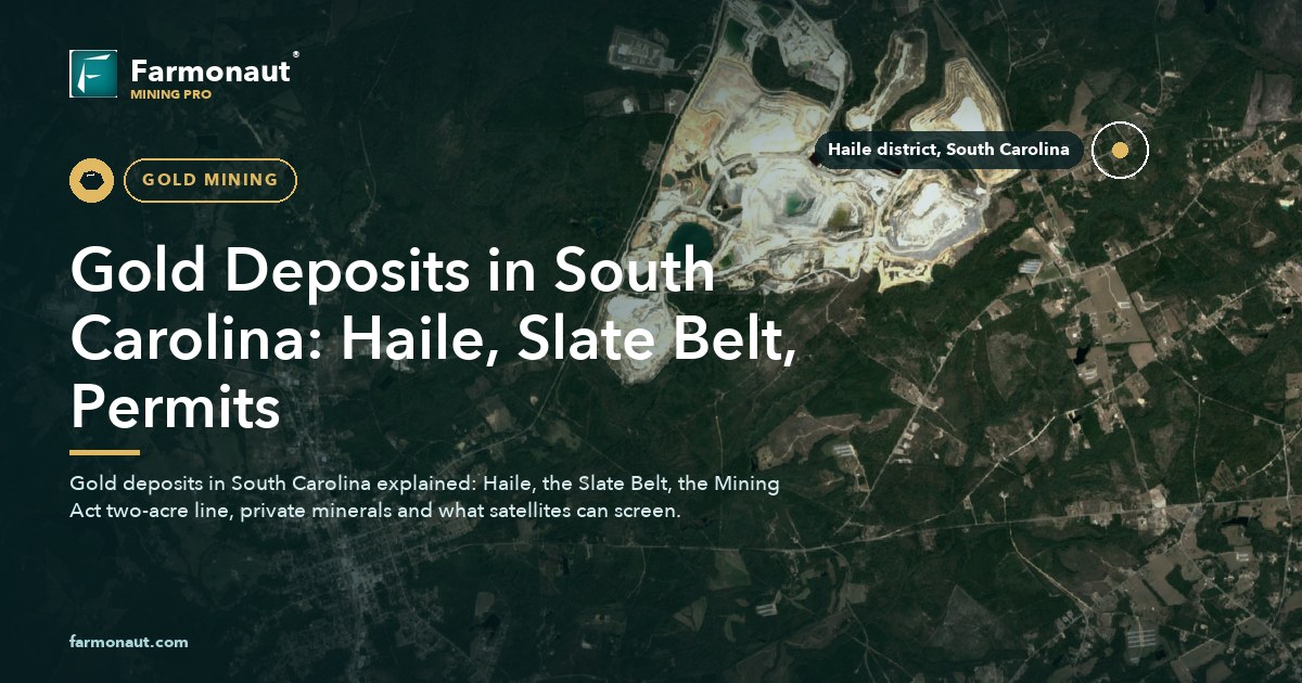 Gold Deposits In South Carolina: Haile, Slate Belt, Permits