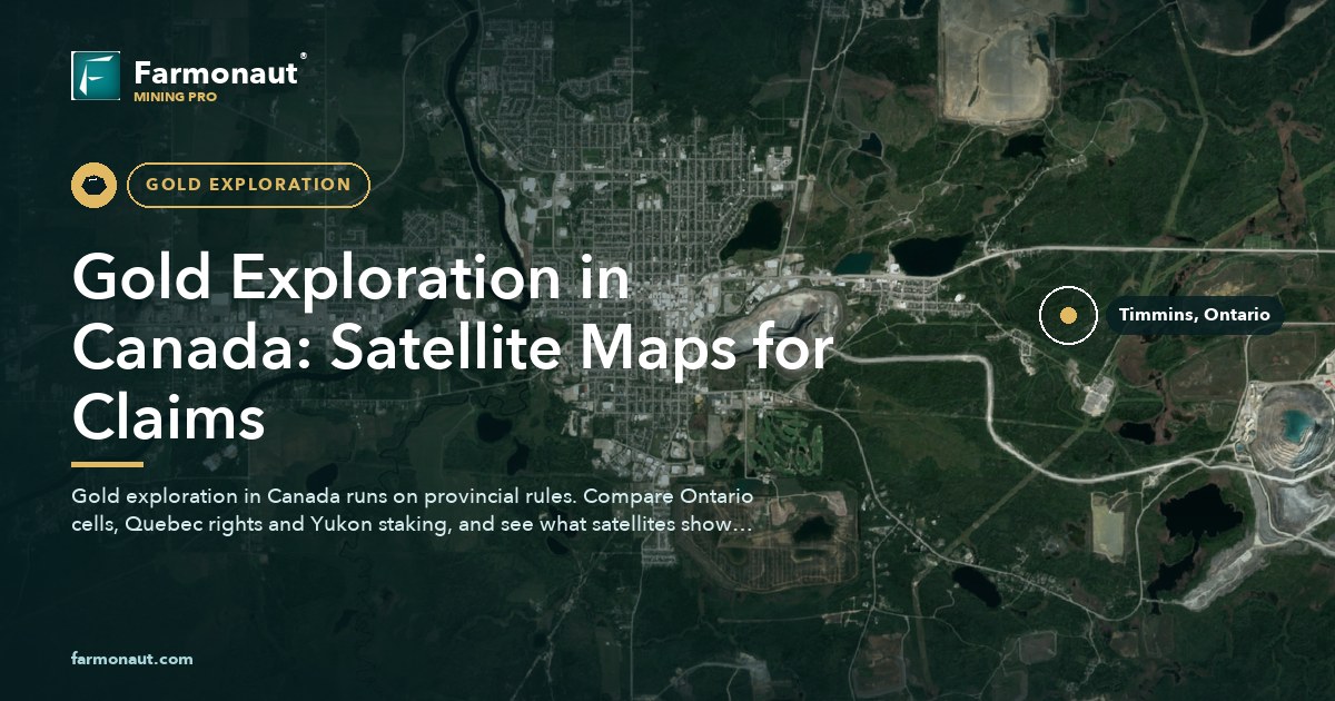 Gold Exploration In Canada: Satellite Maps For Claims