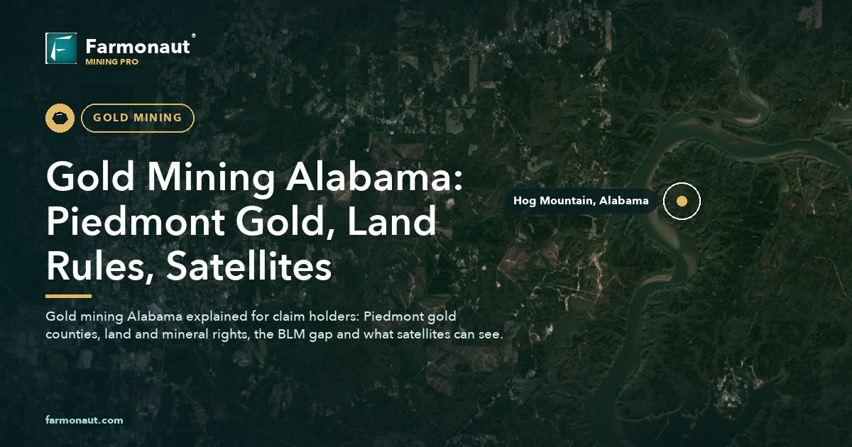 Gold Mining Alabama: Piedmont Gold, Land Rules, Satellites