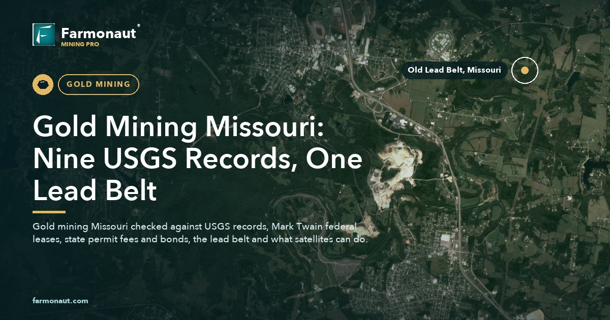 Gold Mining Missouri: Nine Usgs Records, One Lead Belt