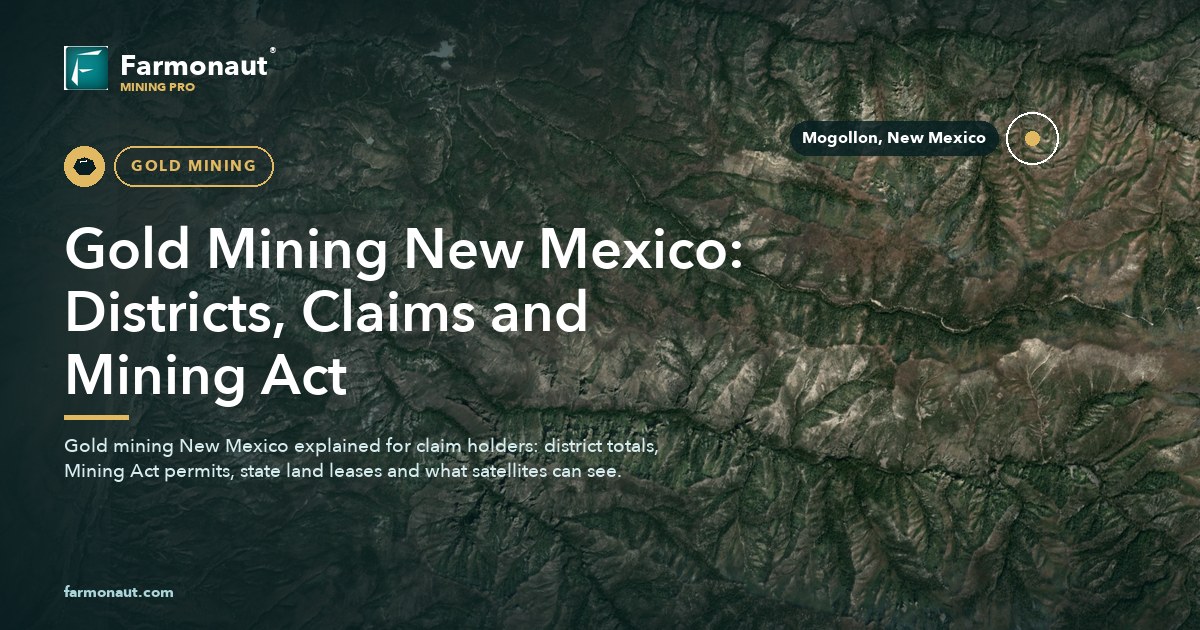 Gold Mining New Mexico: Districts, Claims And Mining Act