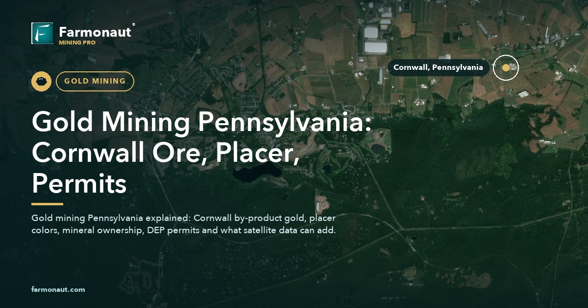 Gold Mining Pennsylvania: Cornwall Ore, Placer, Permits