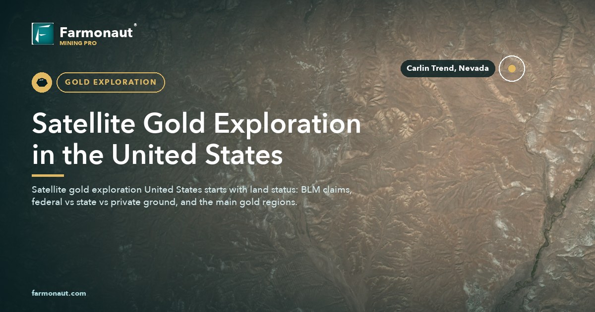 Satellite Gold Exploration In The United States