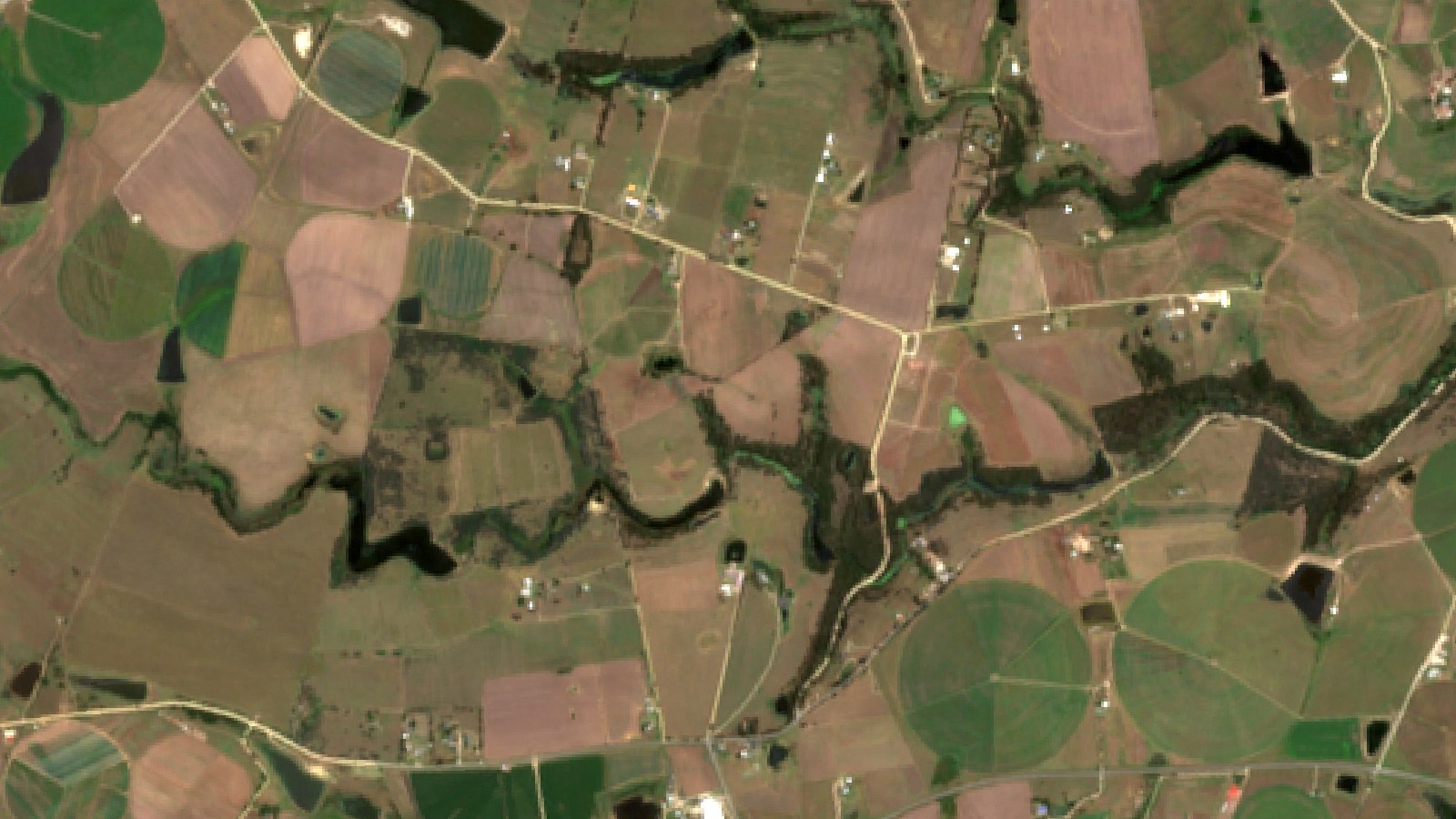 Sentinel-2 Satellite View Of Avocado Orchard Country Near George In The Southern Cape, Western Cape