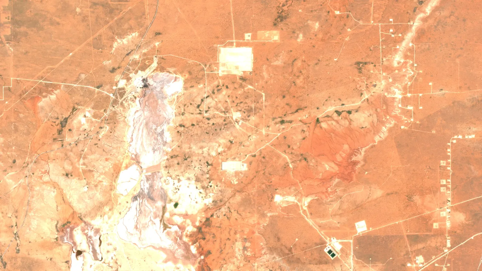 Carlsbad Nm Potash Mines: Who Owns Them Now 1 Sentinel-2 Satellite View Of Carlsbad Potash District, Eddy County, New Mexico
