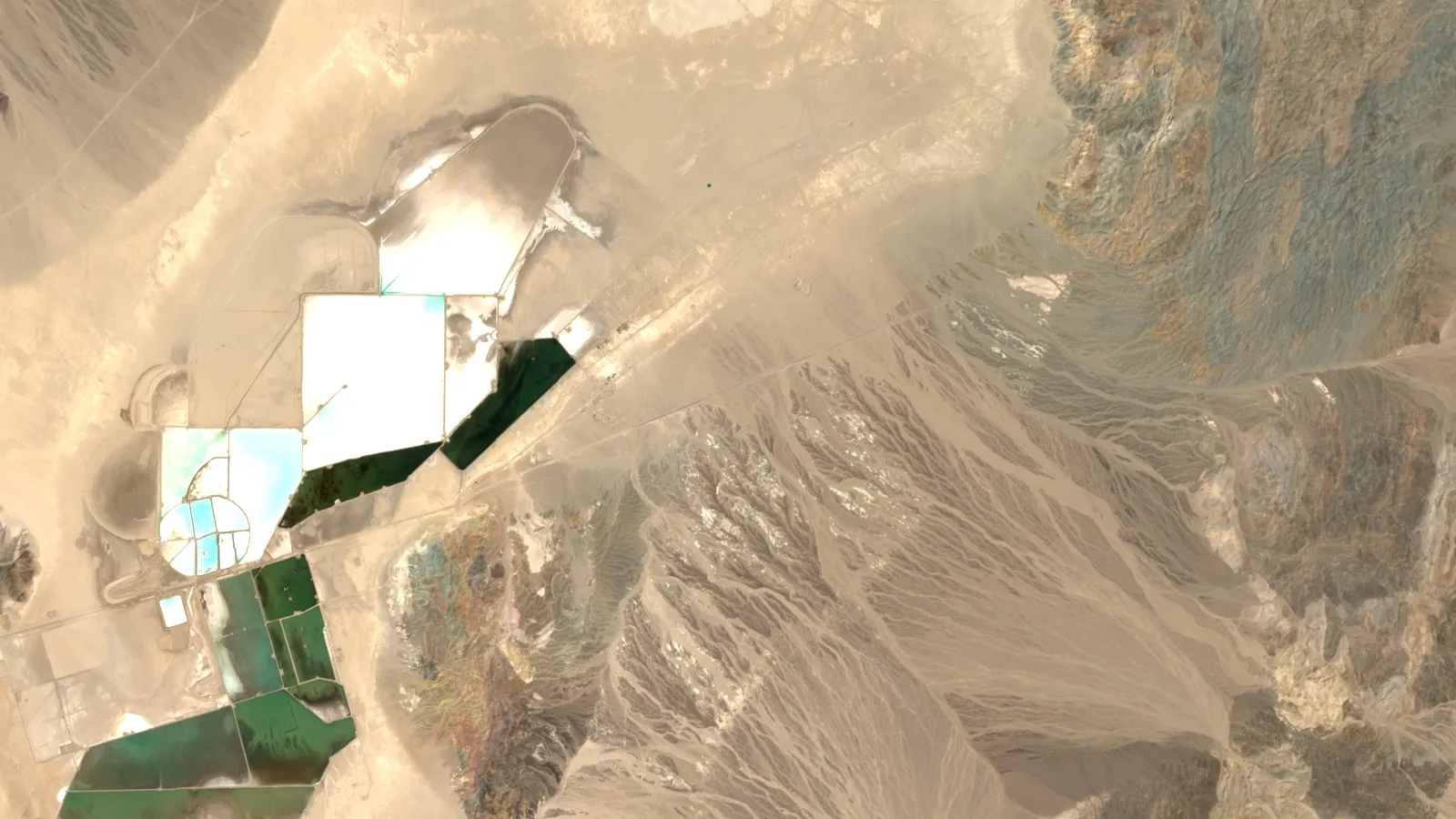 Mining Feasibility Study Example: 5 Real Studies 1 Sentinel-2 Satellite View Of Clayton Valley, Esmeralda County, Nevada