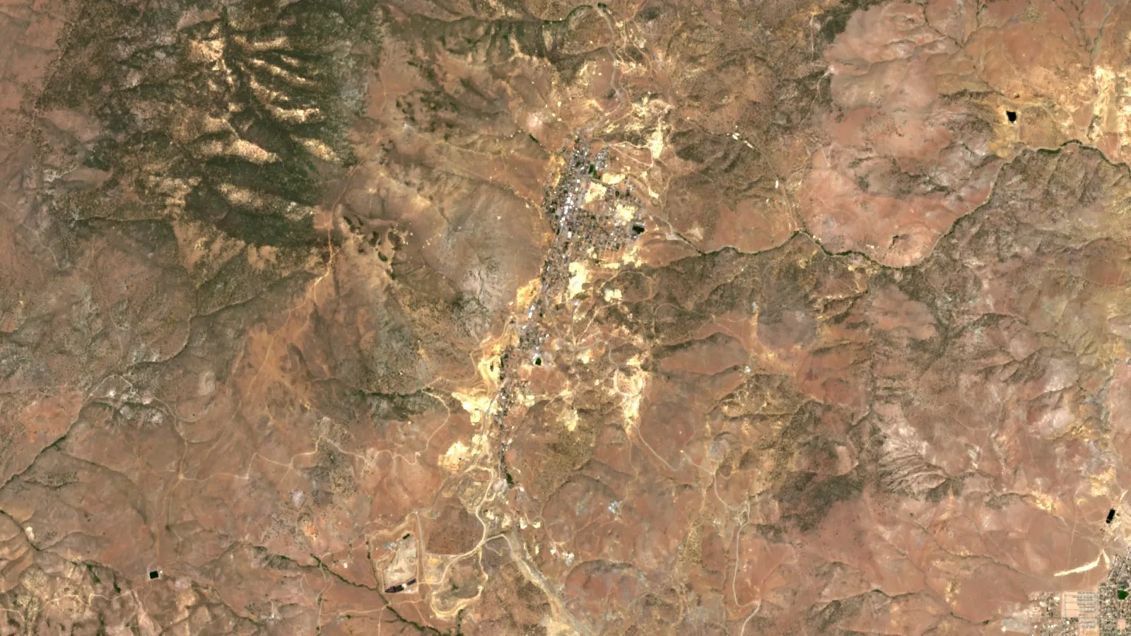What Is The Comstock Lode? Location, Ore And Output 1 Sentinel-2 Satellite View Of Comstock Lode, Virginia City And Gold Hill, Storey County, Nevada