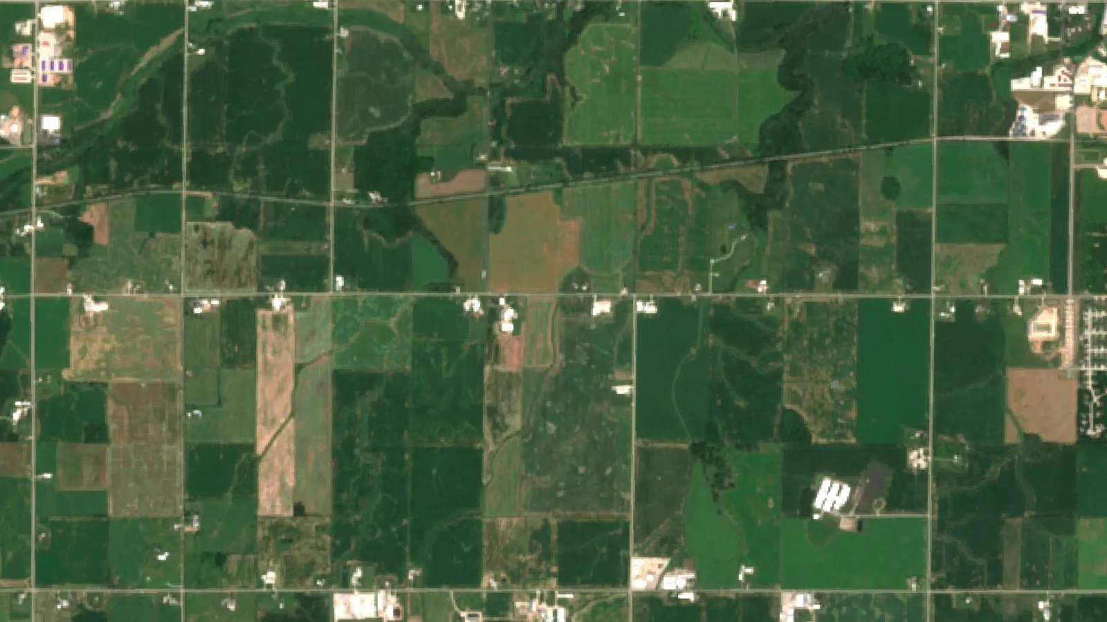 Silage In Bags: Top Benefits &Amp; Maize Silage Storage 1 Sentinel-2 Satellite View Of Dairy Farms And Corn Silage Fields In Kewaunee County, Wisconsin, Usa
