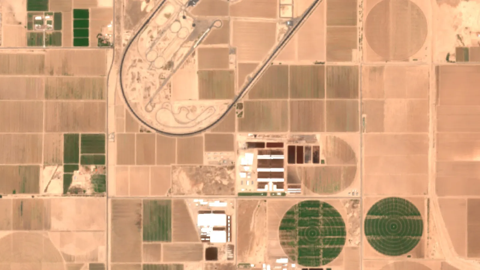 Increased Cotton Production &Amp; Growing Cotton Tips 1 Sentinel-2 Satellite View Of Irrigated Cotton Fields Near Stanfield, Pinal County, Arizona, Usa