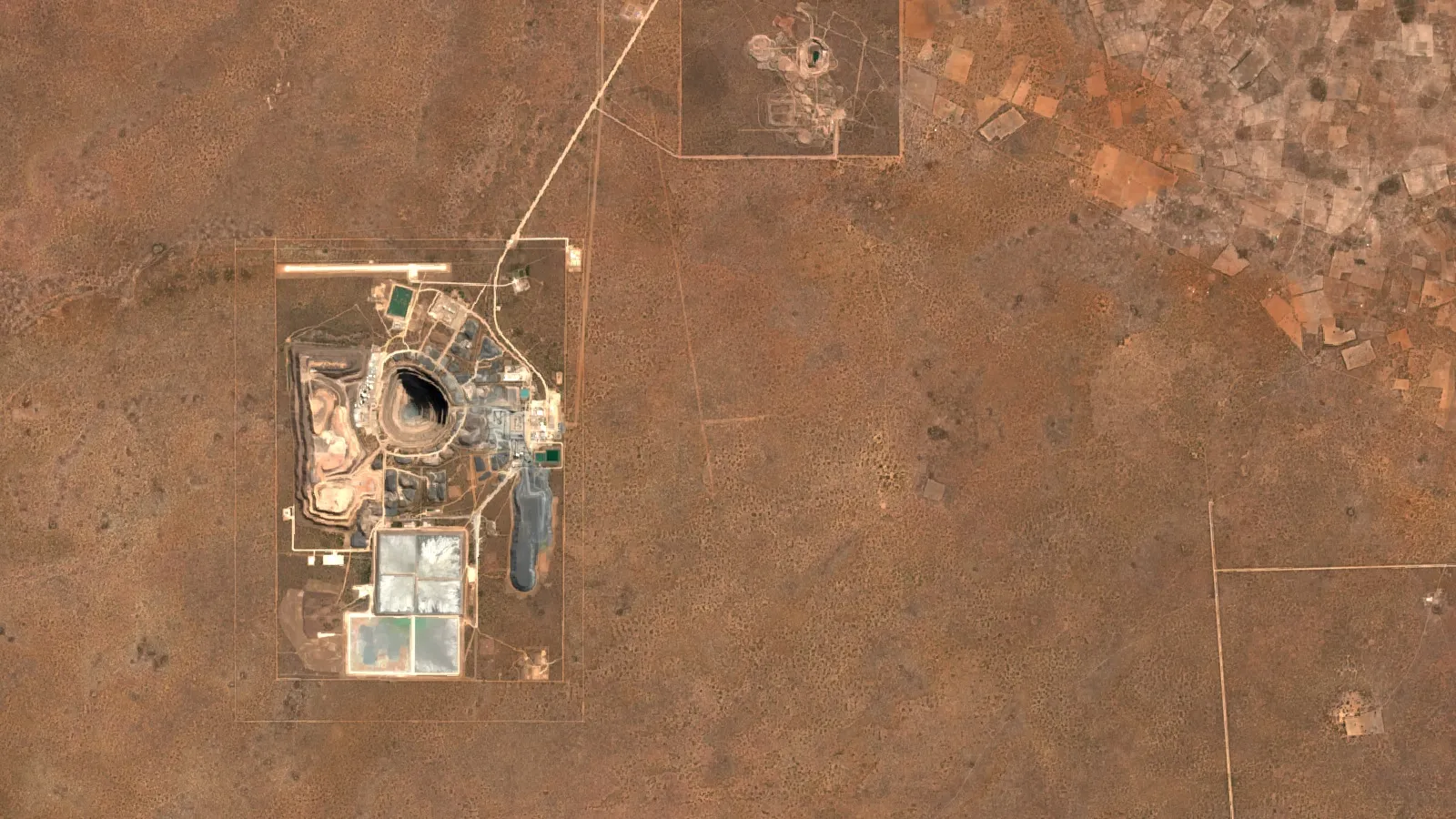 Ai Tools For Diamond Exploration: 7 Systems Compared 1 Sentinel-2 Satellite View Of Karowe Diamond Mine Area, Central District, Botswana