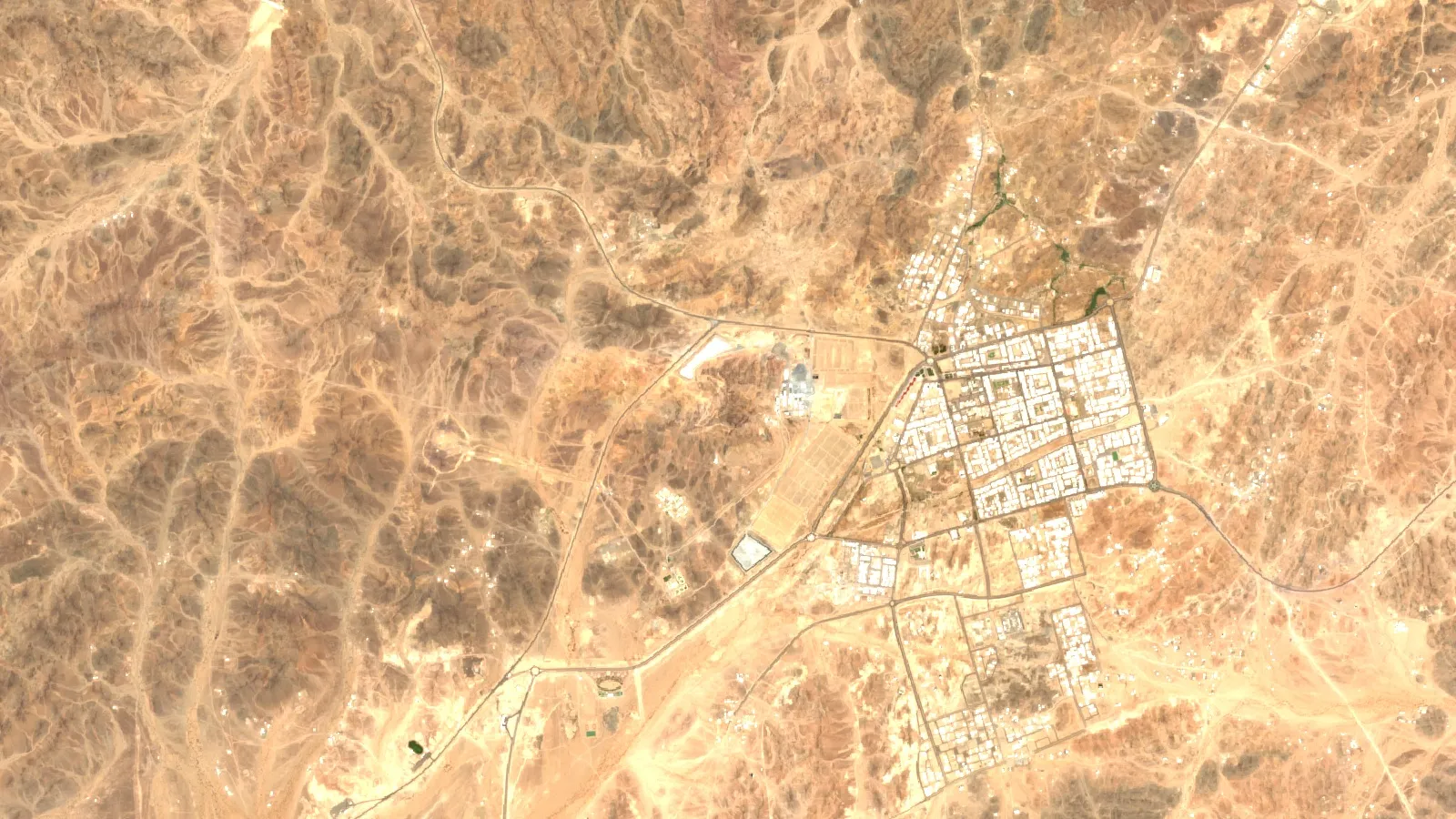 Top 10 Mining Companies In Saudi Arabia Compared 1 Sentinel-2 Satellite View Of Mahd Adh Dhahab Gold District, Madinah Region, Saudi Arabia
