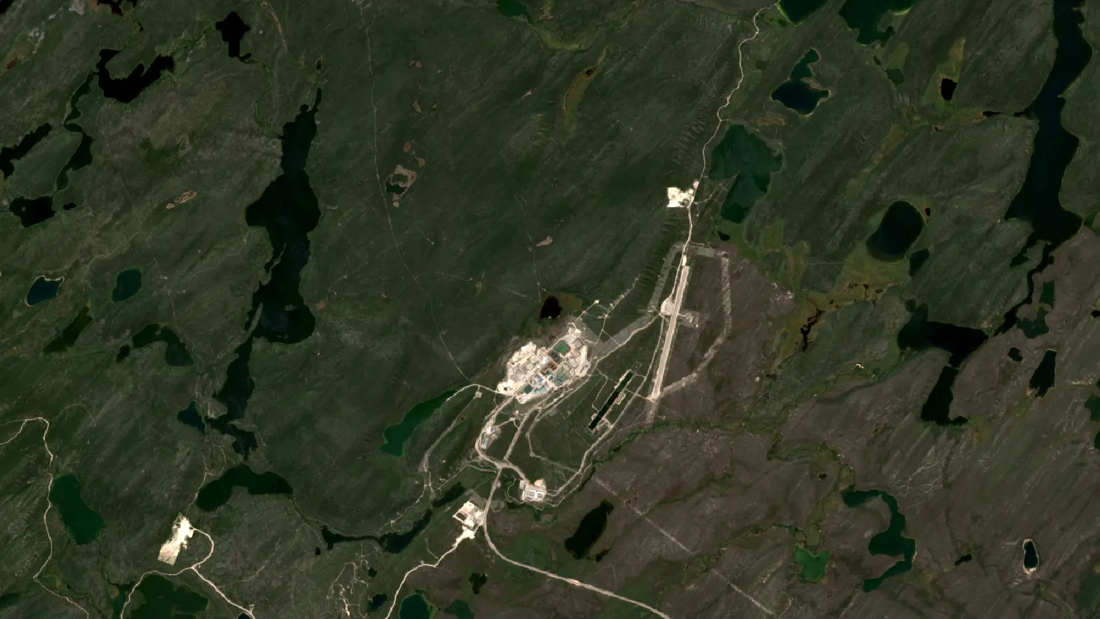 Sentinel-2 Satellite View Of Mcarthur River Uranium District, Athabasca Basin, Saskatchewan