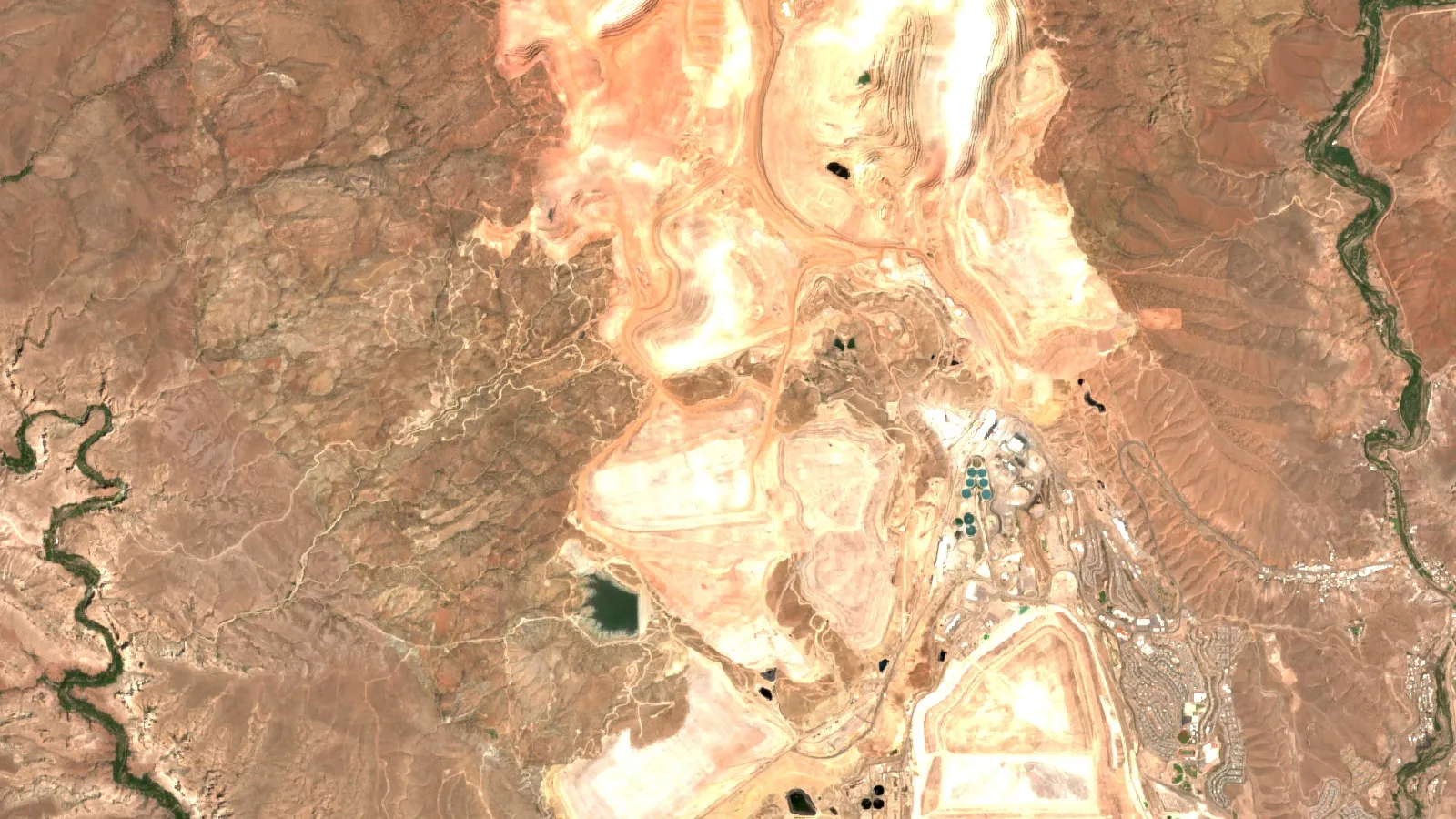 Copper Mine Valuation: Build An Npv Model Step By Step 1 Sentinel-2 Satellite View Of Morenci Copper District, Greenlee County, Arizona