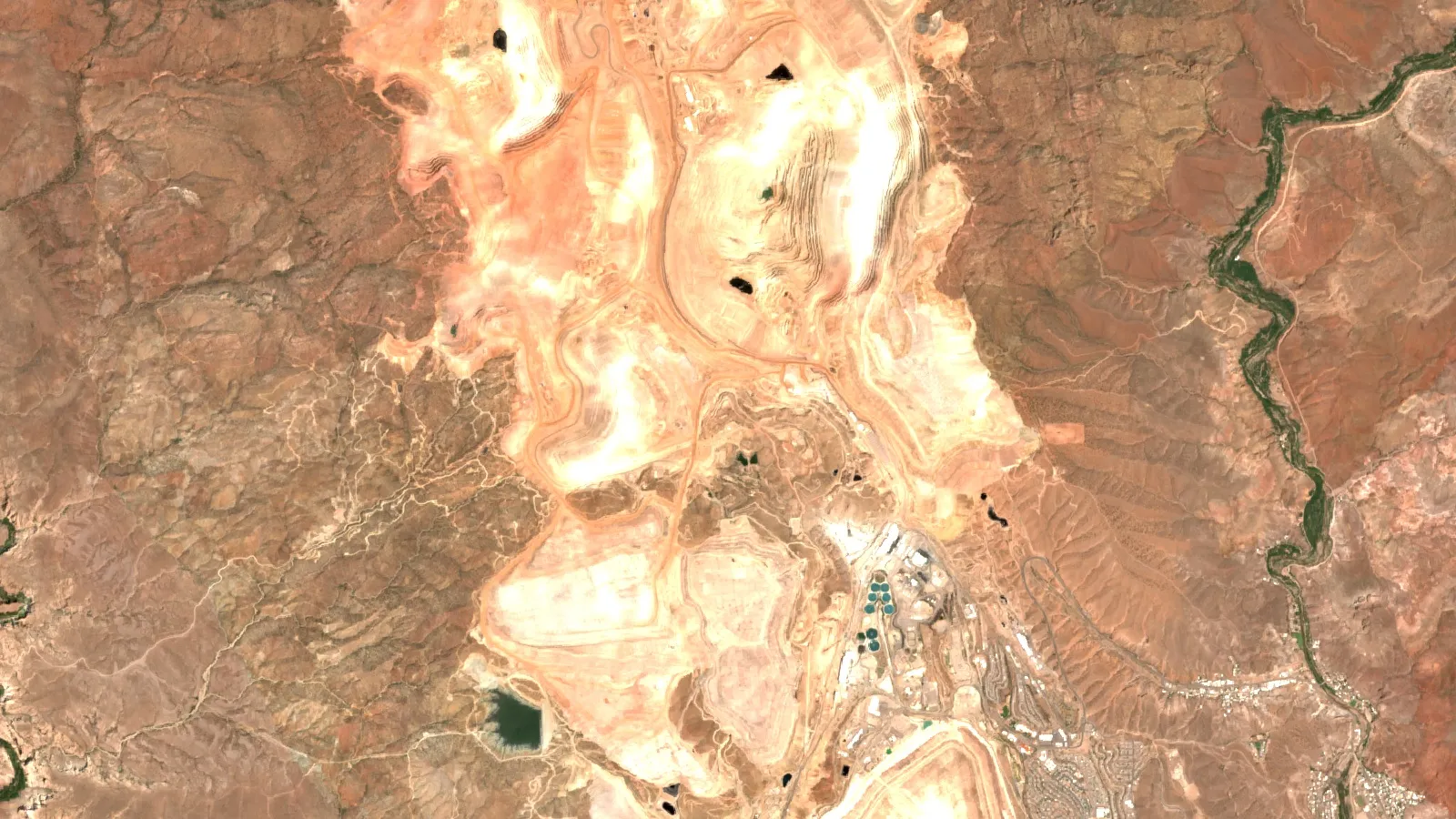 Ore Of Copper: 10 Copper Ore Minerals By Copper Content 1 Sentinel-2 Satellite View Of Morenci Porphyry Copper District, Arizona