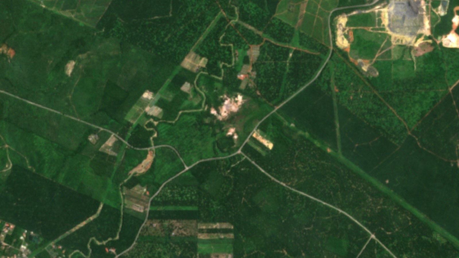 Sentinel-2 Satellite View Of Oil Palm Estates In Negeri Sembilan, Peninsular Malaysia