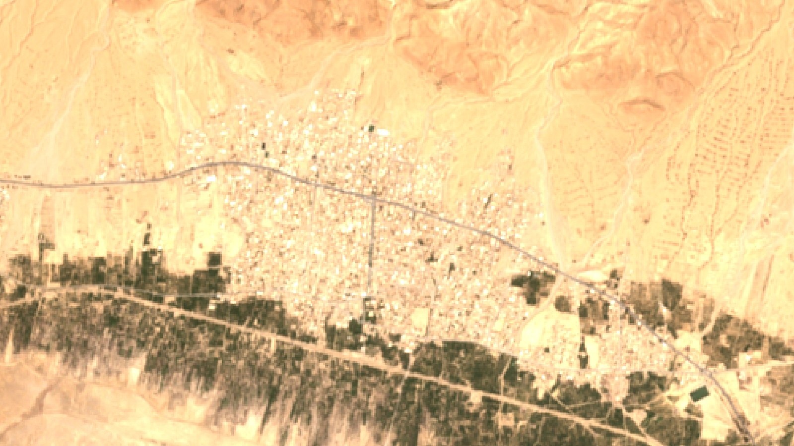 Almond Orchard Irrigation: An 824 Mm Plan In Dry Tunisia 2 Sentinel-2 Satellite View Of Orchard Country In Gafsa Governorate, Tunisia