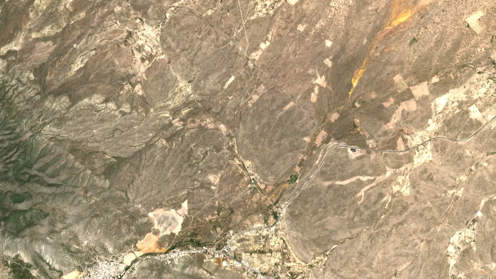Silver Royalty Companies Ranked By Silver Exposure 1 Sentinel-2 Satellite View Of Peรฑasquito Silver-Gold-Lead-Zinc Mine Area, Zacatecas, Mexico
