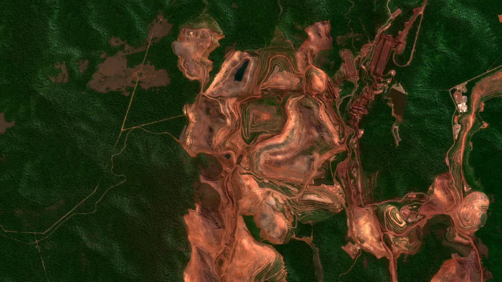 Carajás Mine In Brazil: Output, Grade And Expansion 1 Sentinel-2 Satellite View Of Serra Norte Iron Ore Mines, Carajás, Pará, Brazil