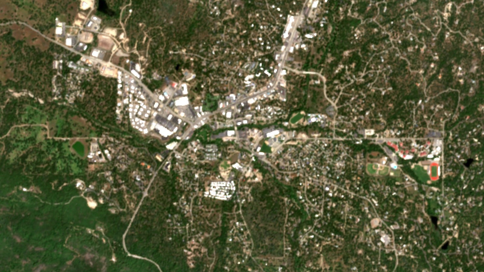 Satellite Turf Health Monitoring: A California Case Study 2 Sentinel-2 Satellite View Of Turf And Pasture Near Oakhurst In The Sierra Nevada Foothills, California