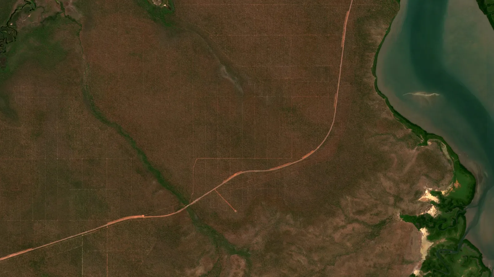 Bauxite Production Cost Per Tonne: Mine Cost Breakdown 1 Sentinel-2 Satellite View Of Weipa Bauxite Plateau, Cape York, Queensland