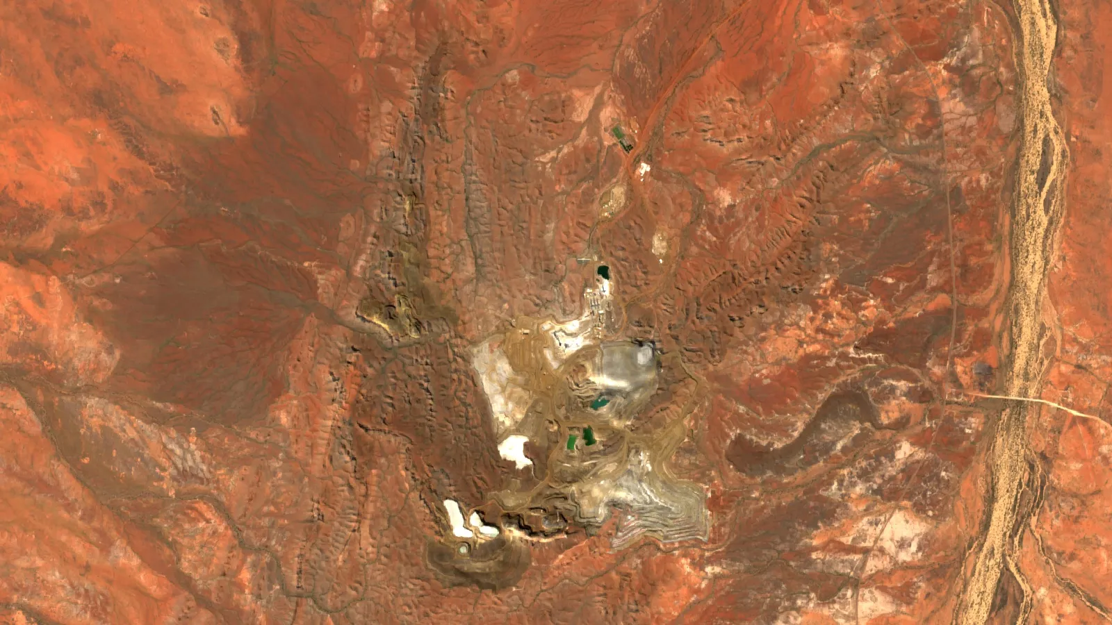 Mineral Resources Share Price: Asx Min Facts And Drivers 1 Sentinel-2 Satellite View Of Wodgina Lithium Mine Area, Pilbara, Western Australia